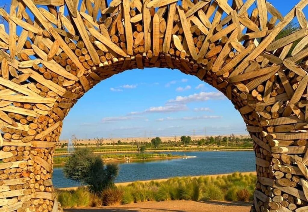 Thumbnail-For-Al-Qudra-Lake-Suns-Gate-Sculpture-View-By-Sallet Al Sayad